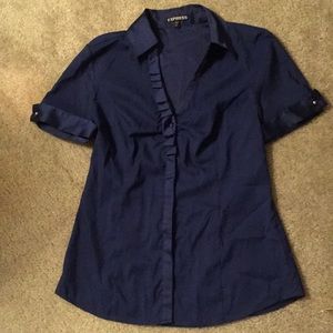Dark blue blouse
